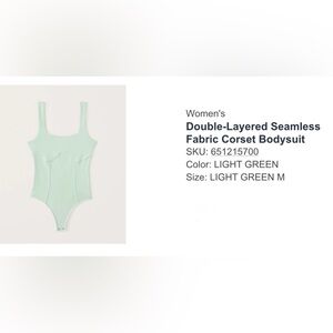 Abercrombie & Fitch Light Green Seamless Bodysuit